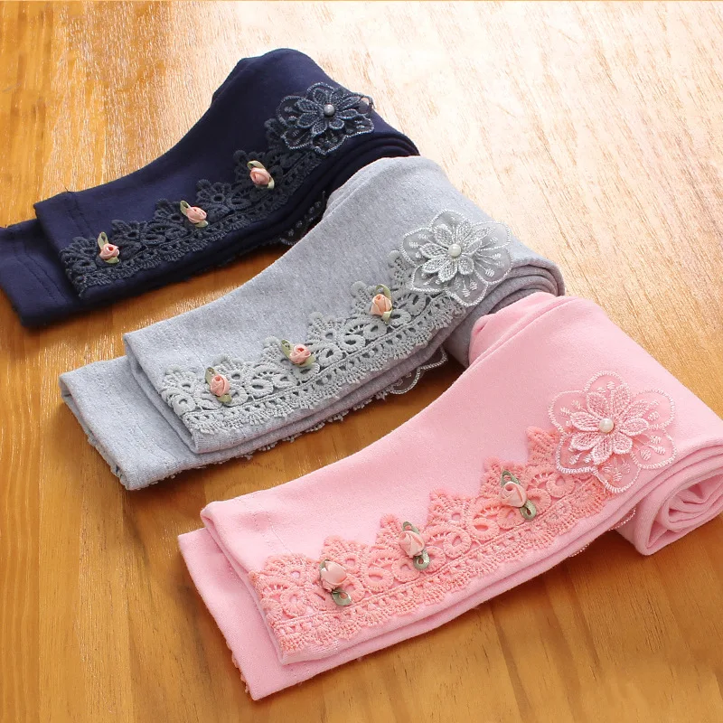 

2022 Colorful Summer Girls Long Leggings Kids Korean Princess Cute Girl Kids 1 2 3 4 5 6 7 8 9 Years Old Kids Clothes OKL194003