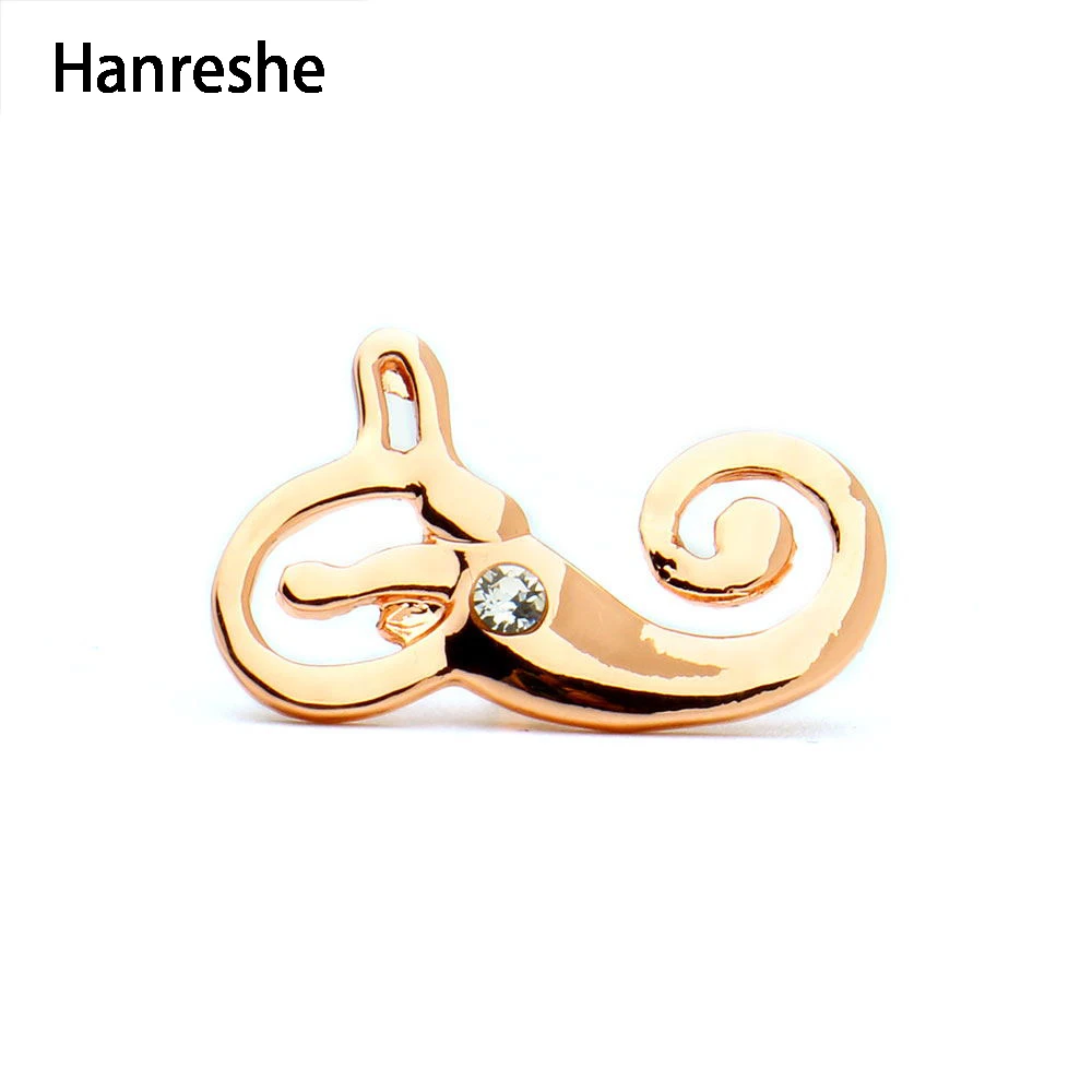 Анатомическая внутренняя булавка для ушей золотой серебряный цвет розовое