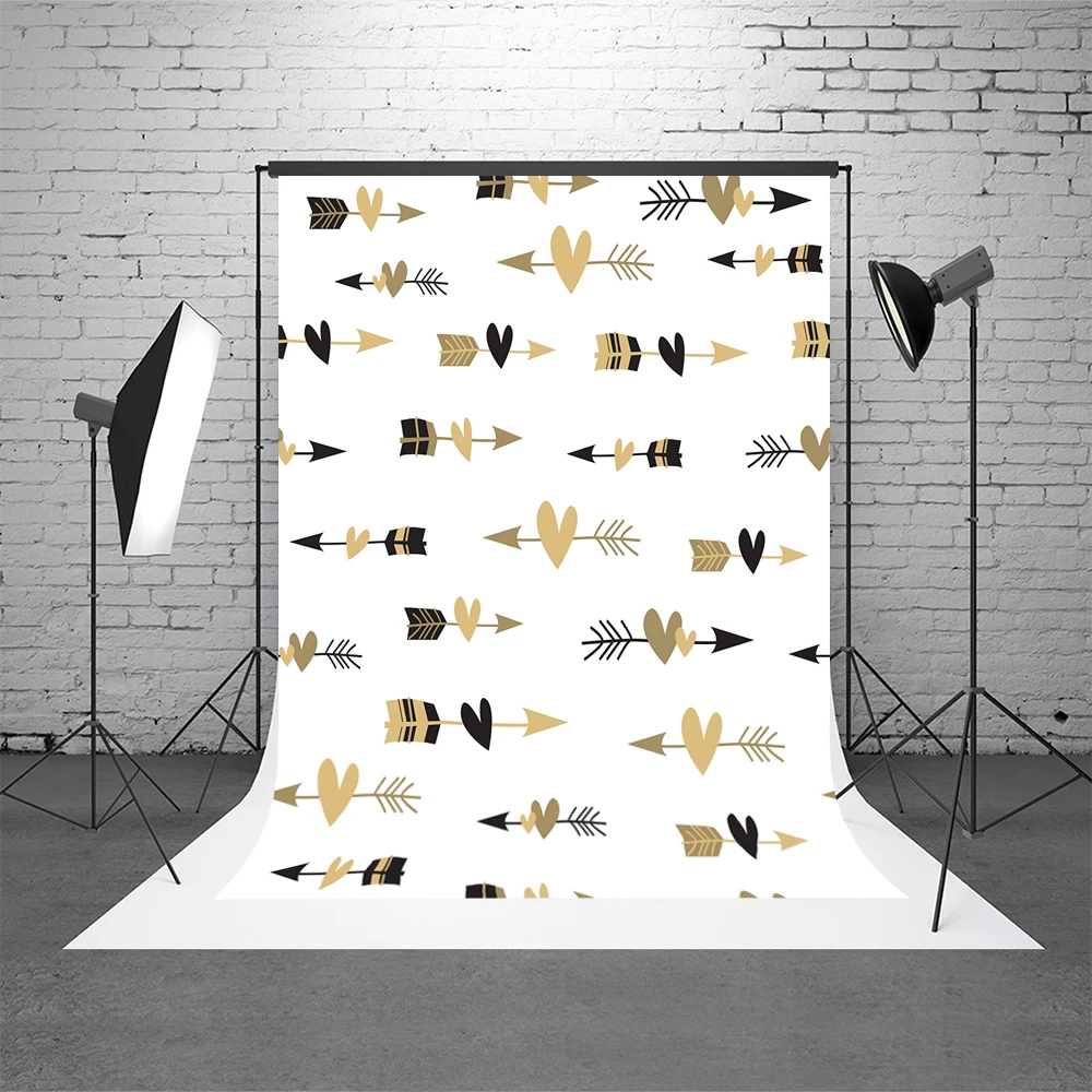 VinylBDS 10x10ft белый свадебный фон для фотосъемки сердце день Святого Валентина