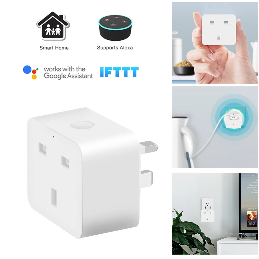 Mini Smart Socket Outlet Compatible with Alexa Google Home IFTTT 10A 2300W Wifi Switch for Android iOS Smartphone | Обустройство дома