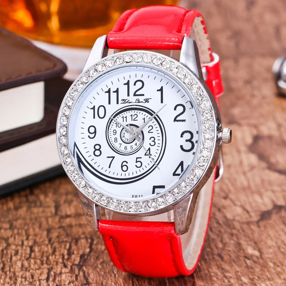 Роскошные Брендовые женские наручные часы 2019 кожаный браслет Женское платье zegarki