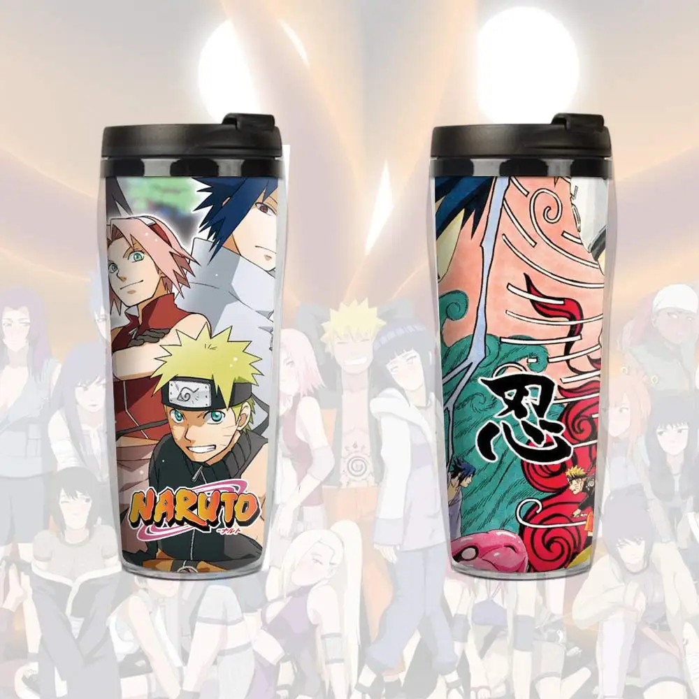Naruto Uzumaki Sasuke 400 мл двойная кофейная Изолированная Вакуумная чашка изоляция