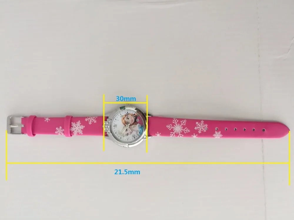 fashion kids children girls boys 3D cartoon snow Queen Princess Watch students sister birthday gift party quartz wrist watches