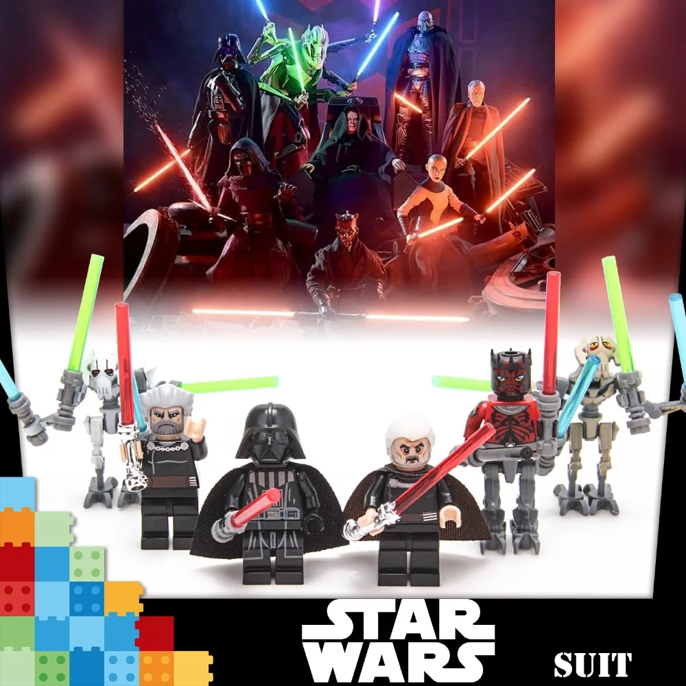 Для фигурок Звездных Войн Sith Trooper rivous Han Solo Maz Анакин Дарт Вейдер йода строительные