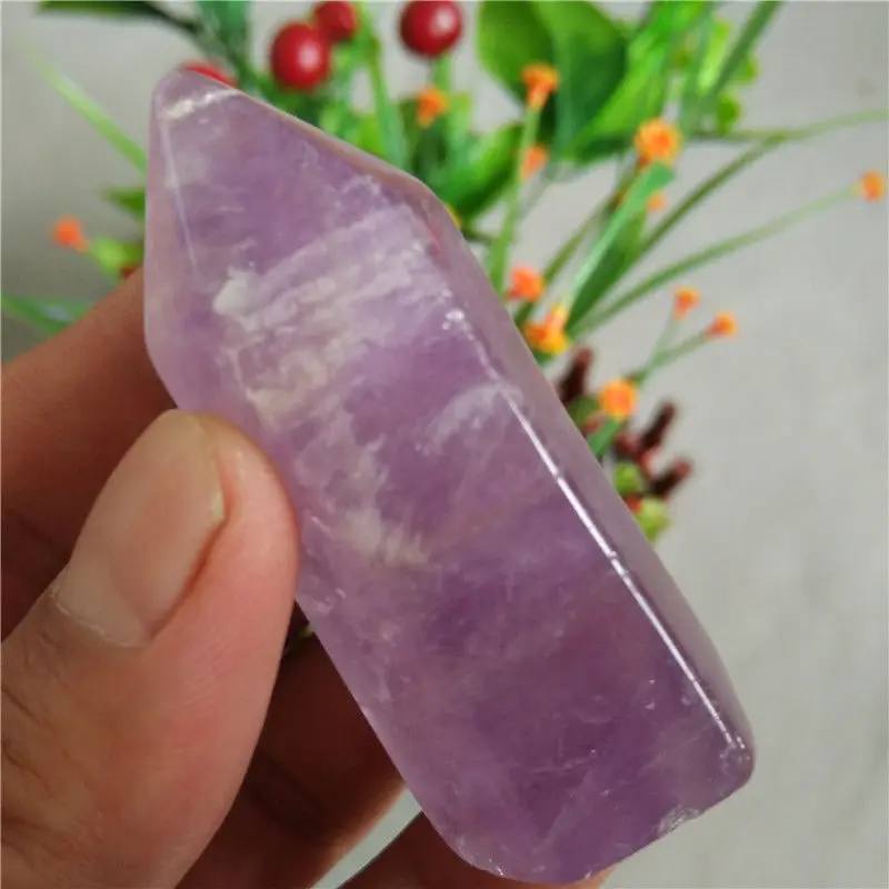 04245 Natural Pretty Amethyst Quartz Crystal Point Healing | Дом и сад