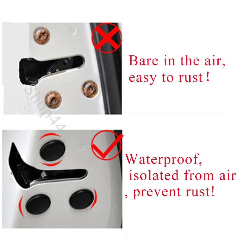 Автомобильный Дверной замок защитные наклейки на винт крышки аксессуары для