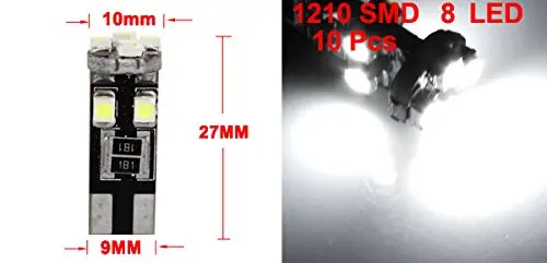 10 x шт без какого либо erreur Бесплатные CANBUS 8 SMD Voiture авто светодиодный светомузыка