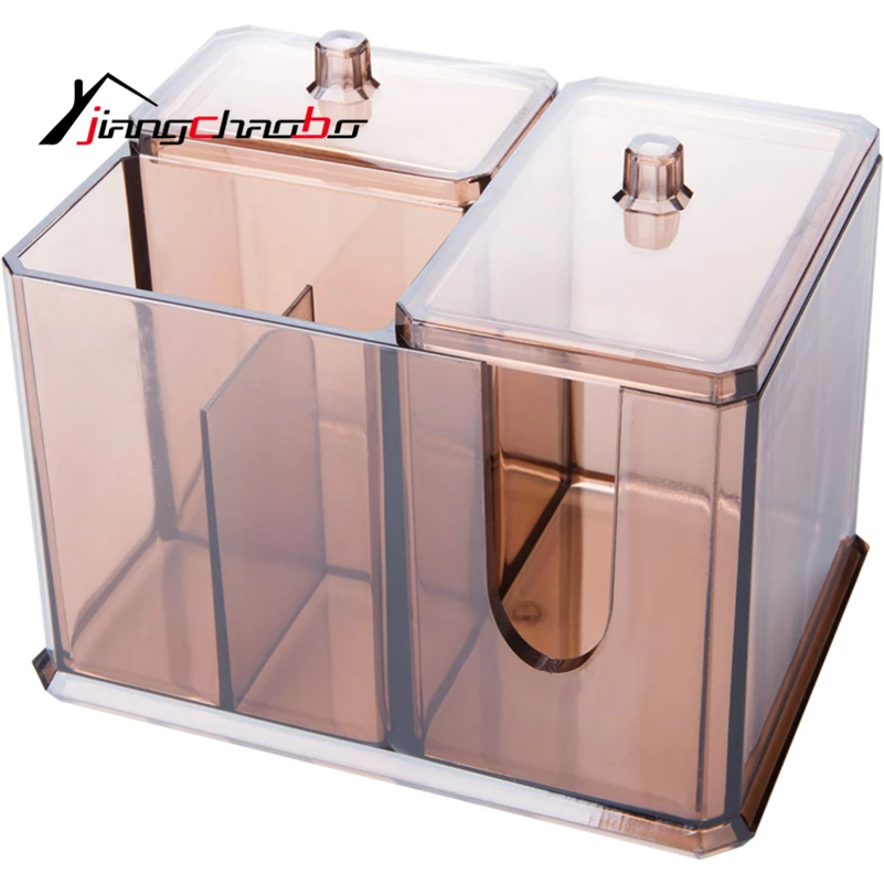 Держатель для хранения макияж коробка Портативный Ватные диски контейнер PS