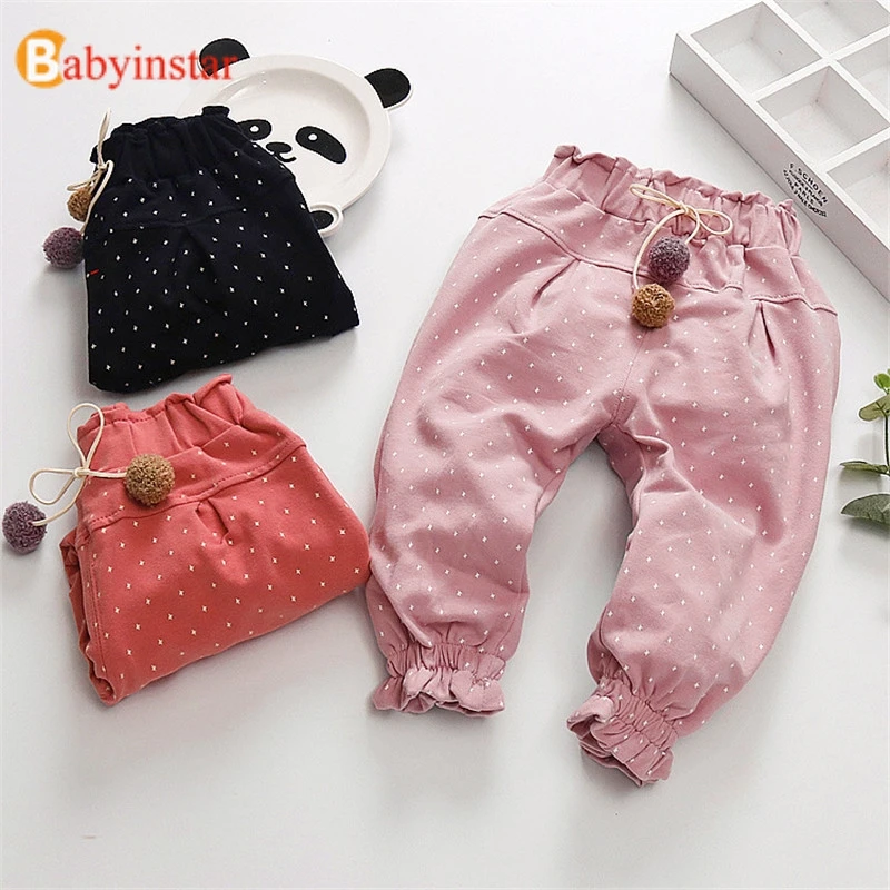 Брюки для девочек Babyinstar штаны-карандаш с принтом звезд одежда маленьких | Мать и