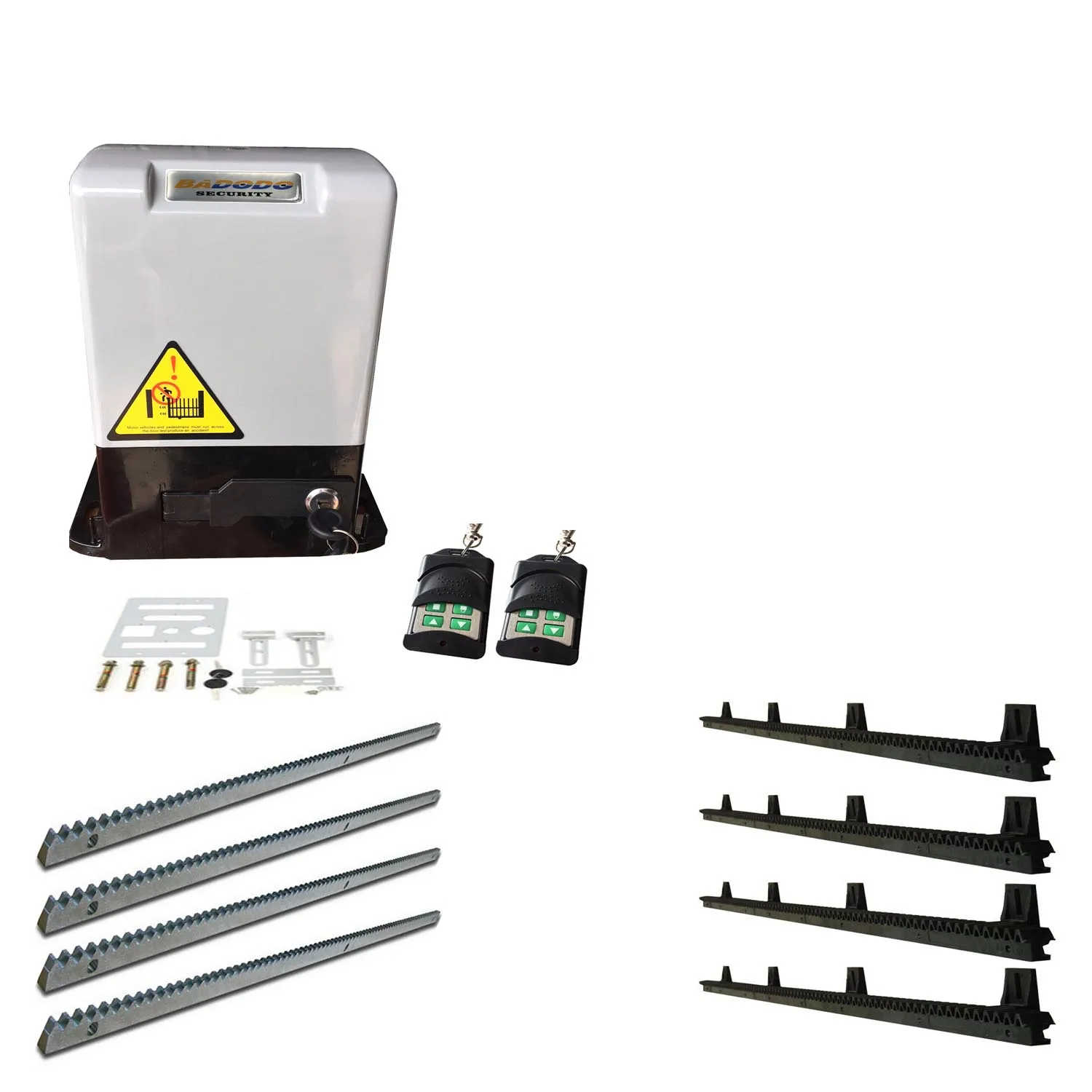 Kit 1 AC220V 600 кг сила автоматический Электрический раздвижной оператор привода для открывания ворот с 4 М металлические или нейлоновые стеллажи для раздвижных дверей дистанционное управление - Цвет: Kit 1
