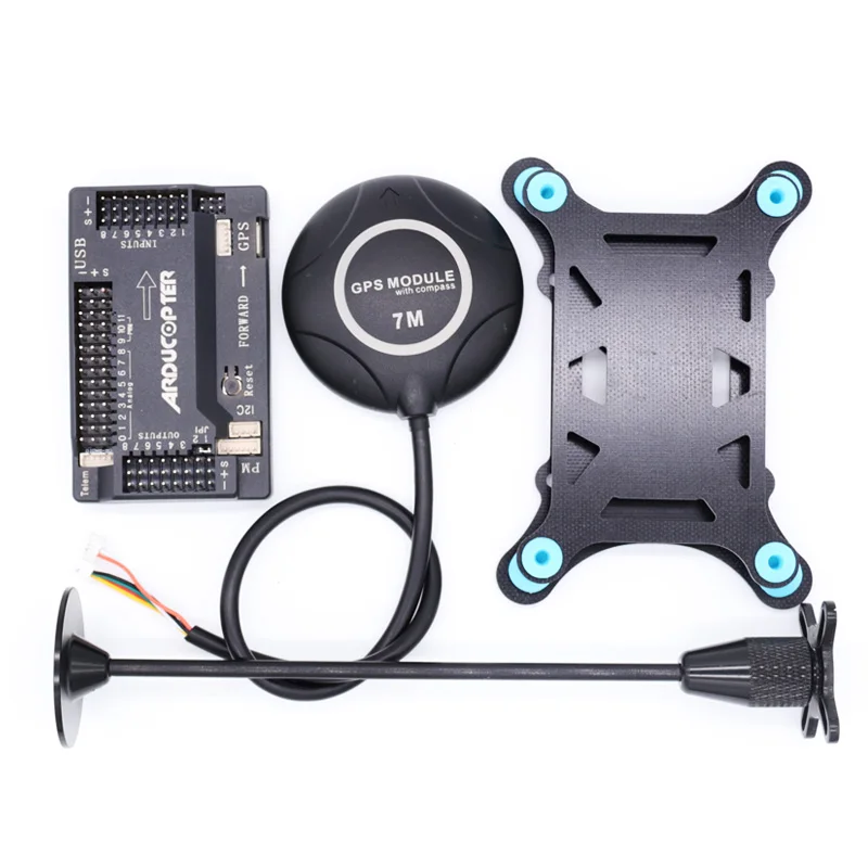 APM2.8 APM 2,8 Контроллер полета Ardupilot+ 7M gps встроенный компас+ gps подставка+ амортизатор для радиоуправляемого мультикоптера