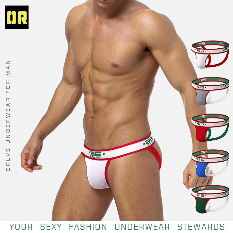 BS 5 шт./лот мужское нижнее белье для геев сексуальные бантики мужские трусы Cueca