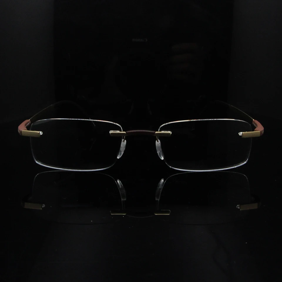 ESNBIE мужские титановые очки без оправы и аксессуары для очков при близорукости