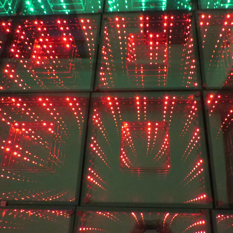 Горячая 3D Зеркало led танцпол диско светильник для свадьбы ночного клуба