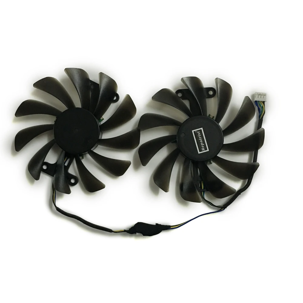 2 шт./компл. Эльза GTX 1070 1080 GPU видео карты cooler VGA вентилятор для GeForce GTX1070 8 Гб GLADIAC