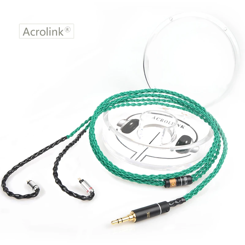 Acrolink 1 2 Высокое качество 8 ядер улучшенные посеребренные наушники с 0 78 мм