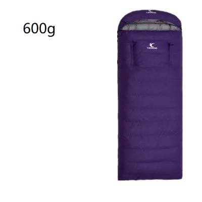 purple 600g Сверхлегкий спальный мешок для кемпинга 4 сезона спальный мешок зимний спальный мешок пуховый конверт Тип Открытый Кемпинг Аксессуары - Цвет: purple 600g