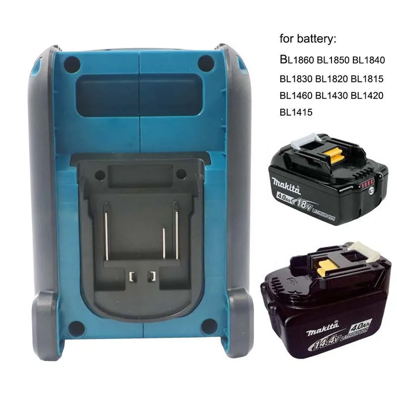 blue Makita speaker 18В 5.0ач литий-ионная батарея CordlessBluetooth место работы динамик для Makita dewalt Milwaukee Bosch 14,4 в 18 в 20 В батарея bat609 - Цвет: blue Makita speaker