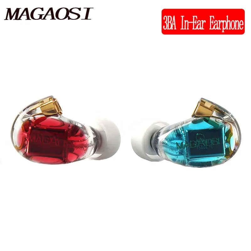 Magaosi K3 BA DIY MMCX наушники индивидуальный заказ 3BA уравновешенного якоря DJ Шум