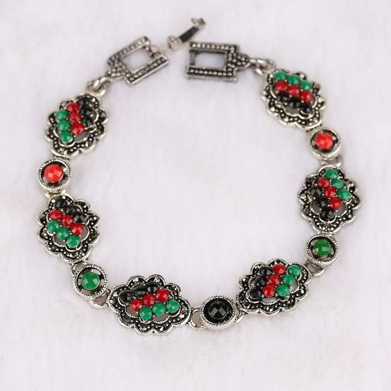 Индийские модные украшения посеребренные браслеты из серии для женщин 5 секунд