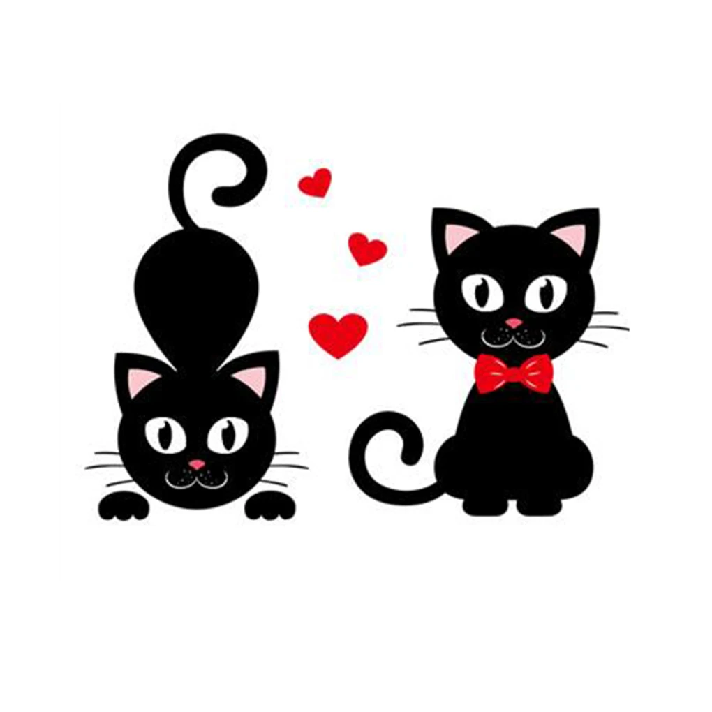 Наклейки на стену с изображением животных в виде сердца виниловые наклейки из