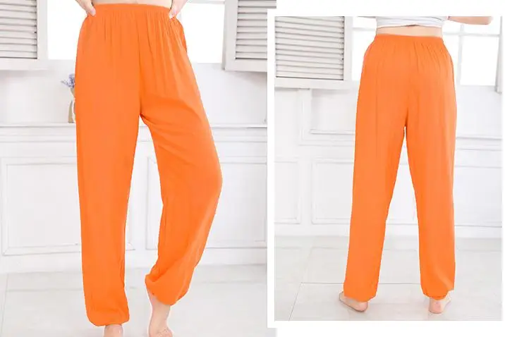 Брюки унисекс из хлопка для детей и взрослых 13 цветов летние весенние штаны