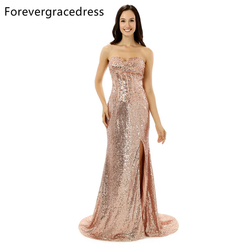 Forevergracedress оригинальные фотографии пикантные Блёстки платье для выпускного