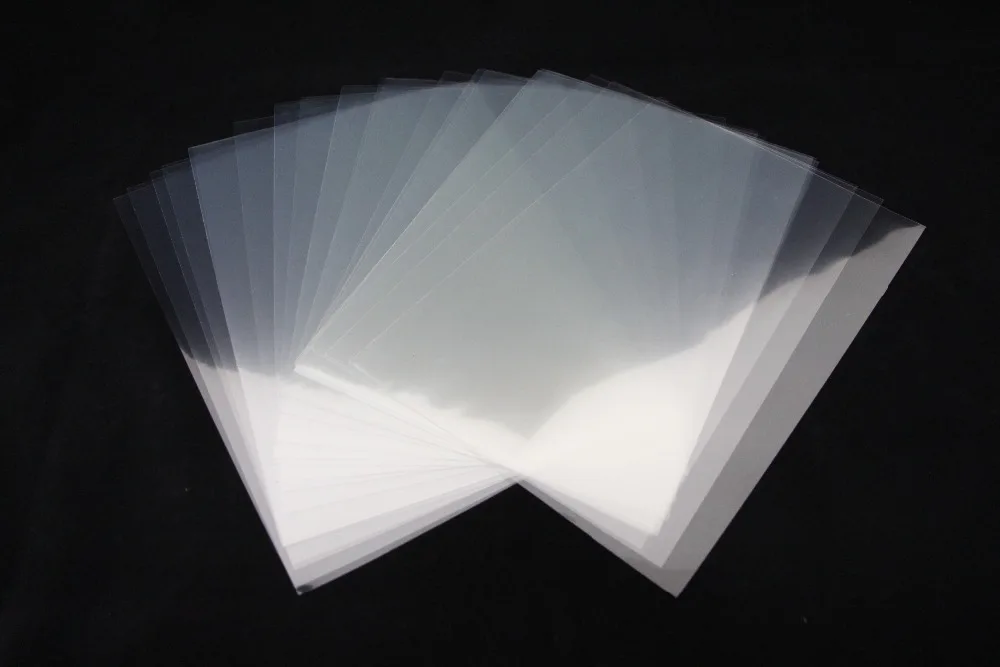 

2000 pieces of A4 size inkjet film sheets for dye inkjet printer 100% transparent