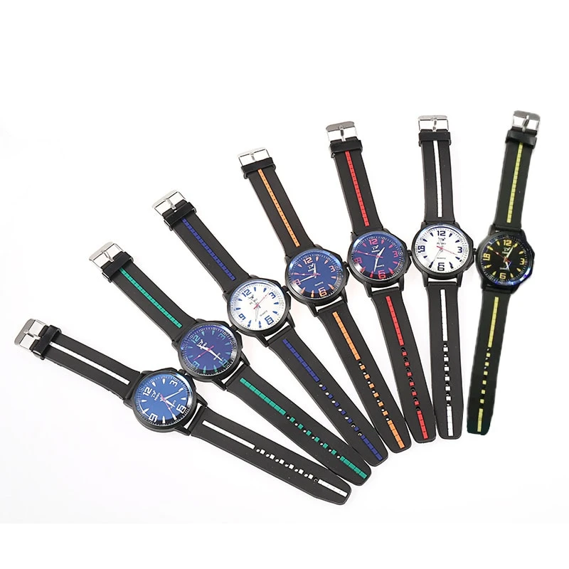 Новинка 2019 кварцевые мужские спортивные цифровые часы из сплава кожи PU наручные #