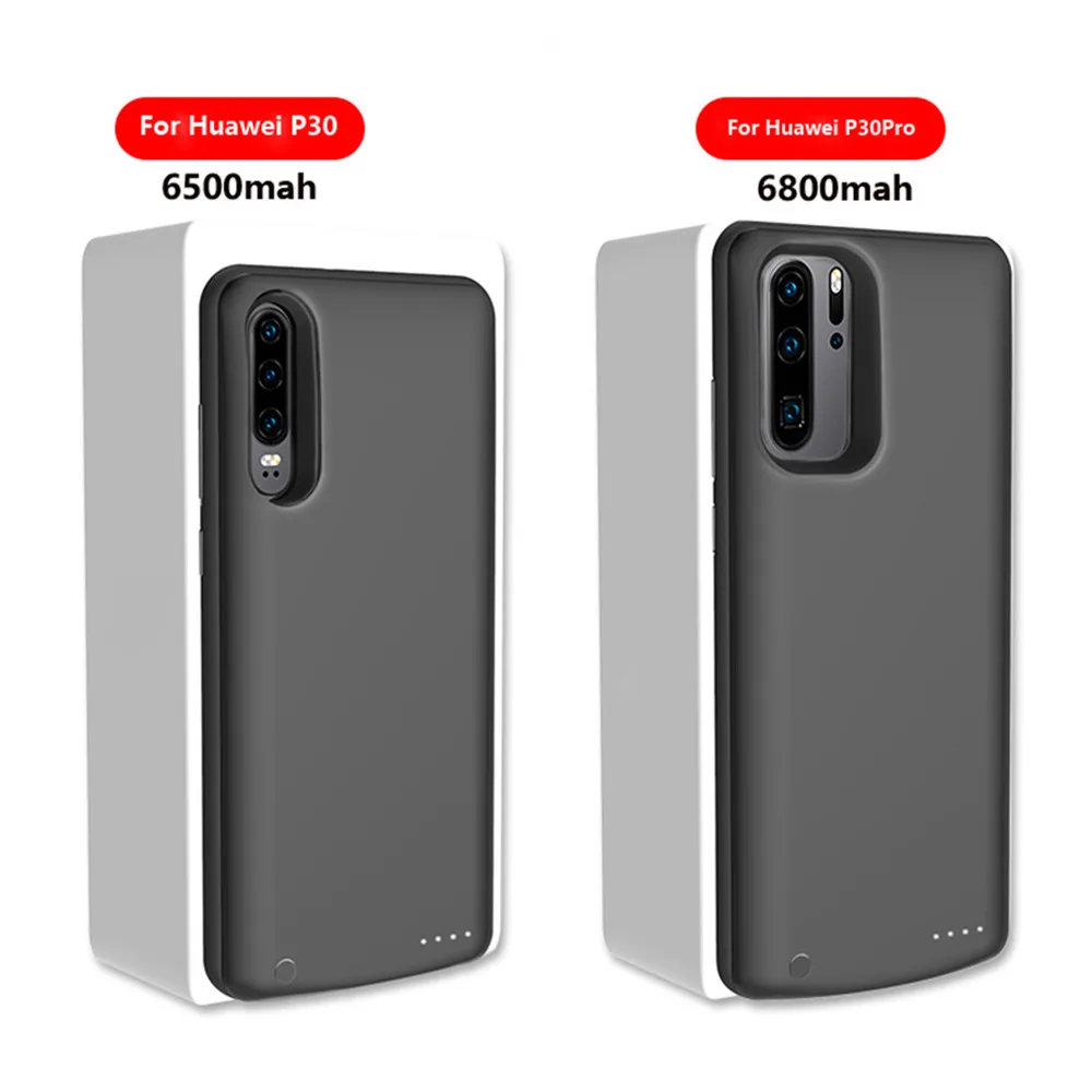 6500 мАч Мобильный Внешний аккумулятор зарядное устройство для huawei P30 чехол Зарядное устройство 6800 мАч чехол Зарядное устройство для huawei P30 Pro