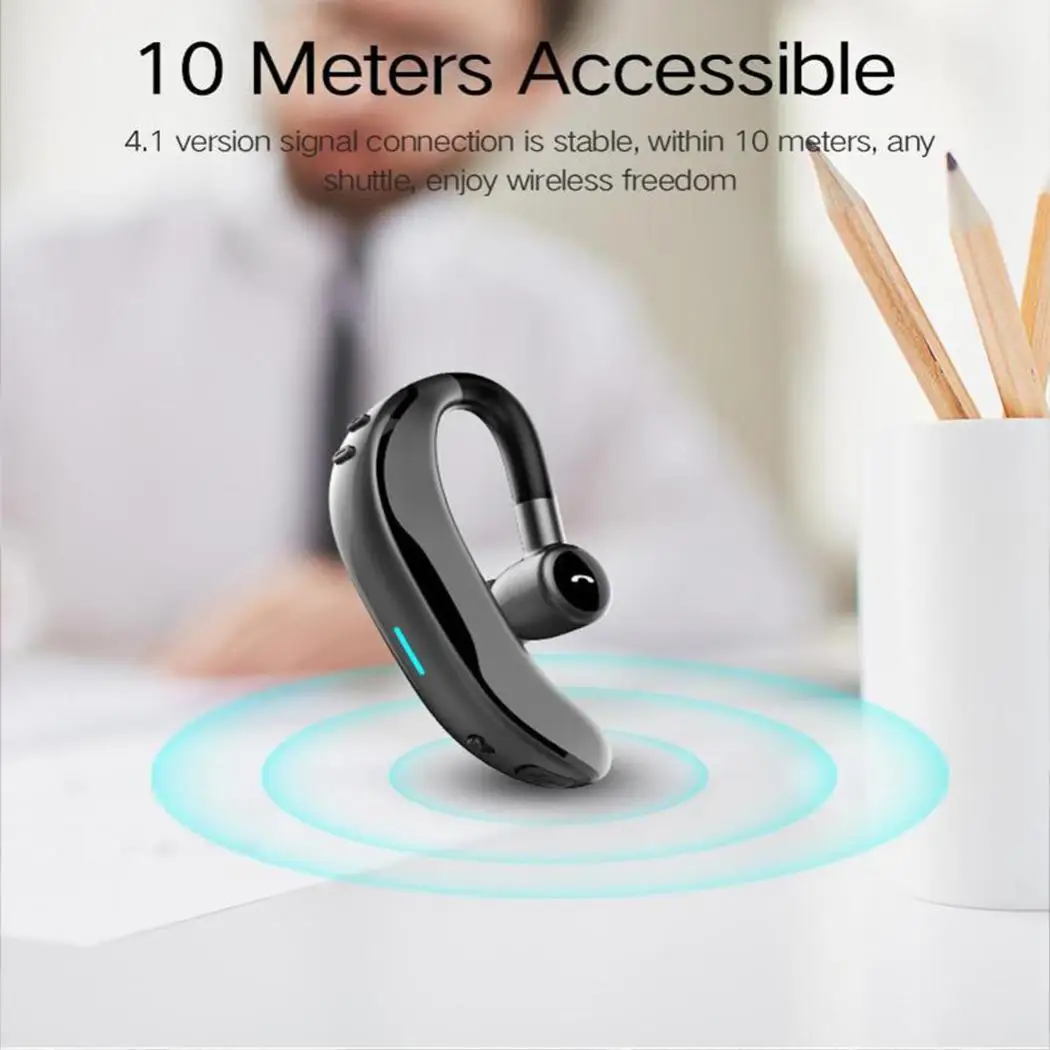 Bluetooth наушники с микрофоном 18 часов работы беспроводная гарнитура легкие