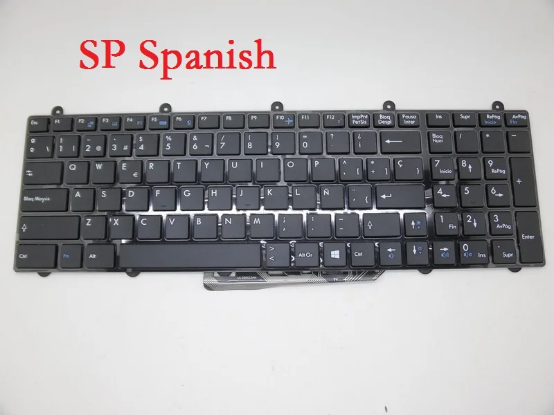Американская клавиатура для MSI GX60 1AC 3AE 3BE 3CC GX70 GT60 SP Испанский RU Русский SW