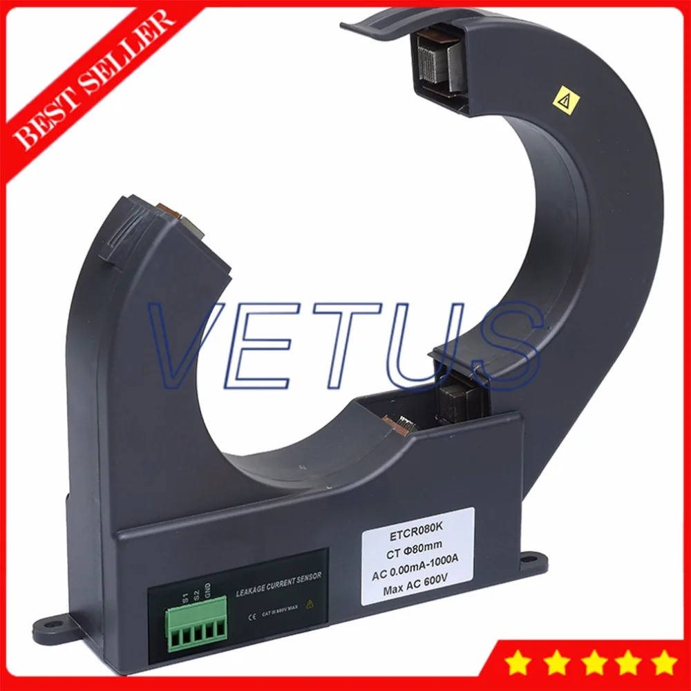 ETCR080K Clamp Size 80mm 0.00mA~60A High Accuracy Leakage Current Sensor with Split Type AC Meter Measurement | Инструменты