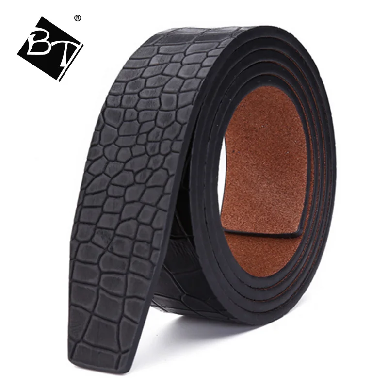 Ретро винтажный ремень без пряжки дизайнерские ремни мужские роскошные из