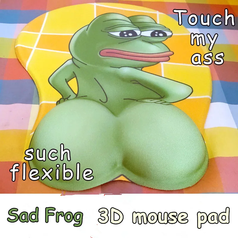 FXSUM Sad Frog 3D коврик для мыши милый мультяшный ноутбук компьютерный Игра LOL CS Go Steelseries