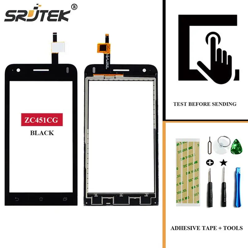 Srjtek для Asus Zenfone C ZC451CG Z007 сенсорный экран дигитайзер Датчик Переднее стекло Панель