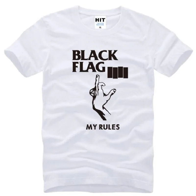 Черный панк-рок-группа флаг Генри Роллинс большие бары Для мужчин футболка для