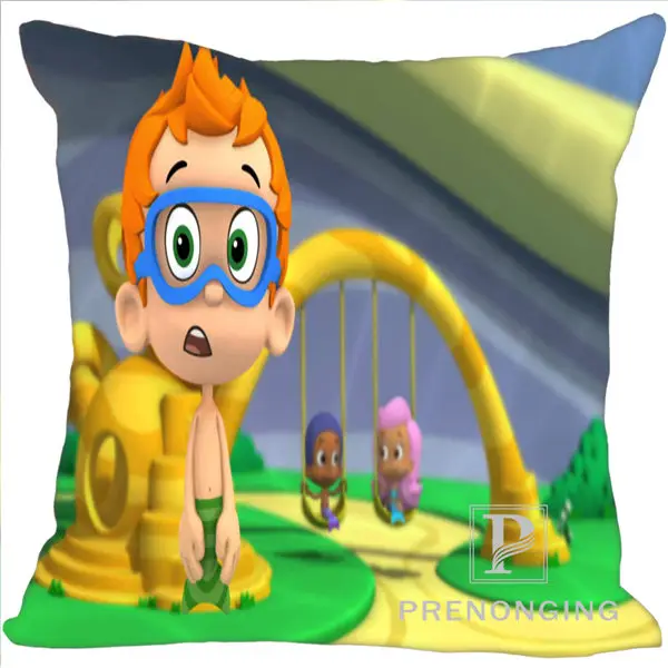 На заказ Наволочка Bubble Guppies квадратный Подушка на молнии Обложка распечатать ваши фотографии 20x20 см, 35x35 см(одна сторона) 180117#88 - Цвет: Pillowcases