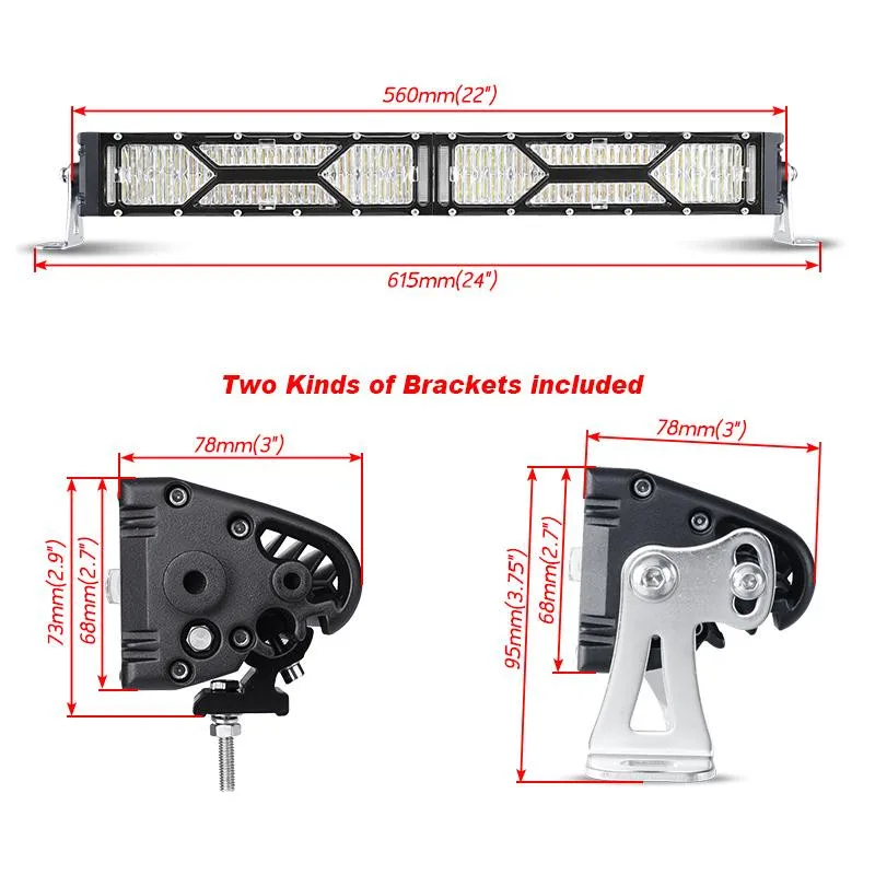 Oslamp 5" светодио дный изогнутый светодиодный свет бар комбинированный Луч Offroad 4x4 светодио дный светодиодный светодио дный бар светодиодный вождения рабочий свет для грузовика внедорожник 4WD пикап 12 В в В 24 В 6500 К