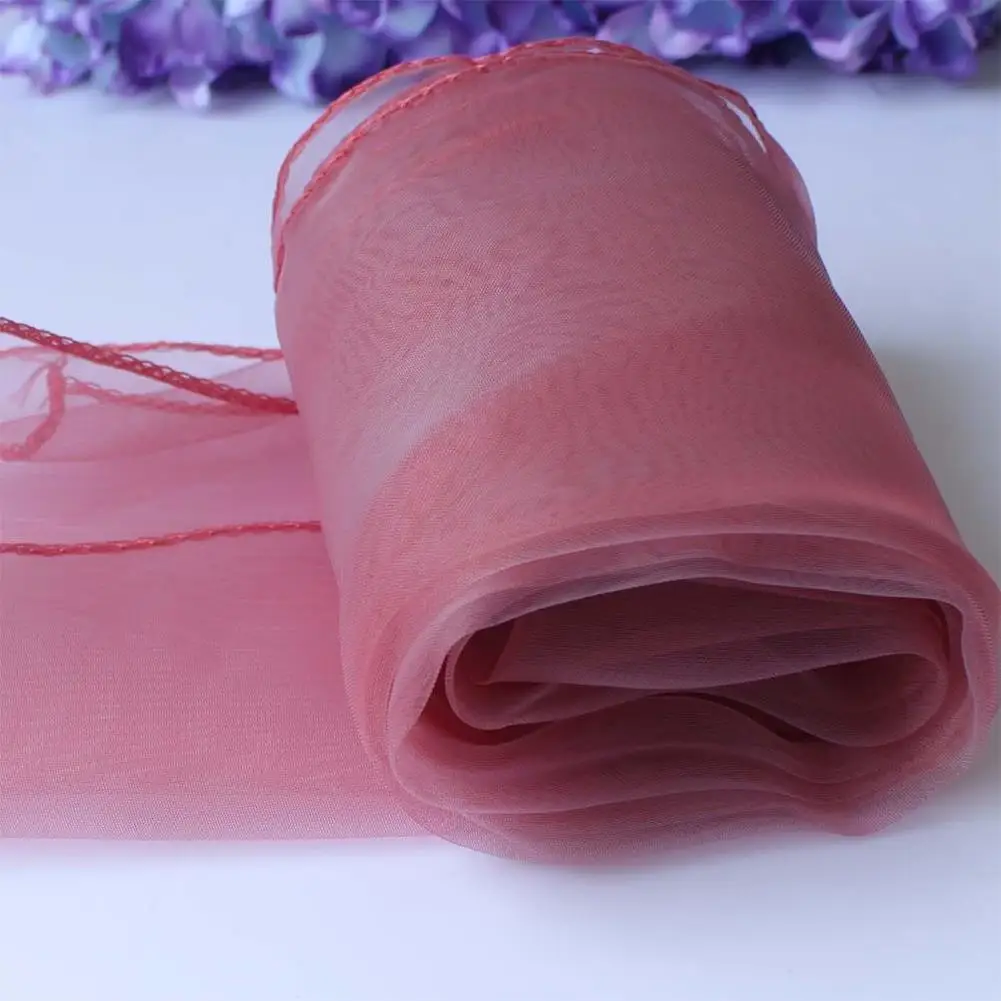 Candy Pink WITUSE настольная дорожка из прозрачной органзы настольная дорожка Свадебная вечеринка банкет Украшение бант Swag 22 цвета для украшения стола - Цвет: Candy Pink