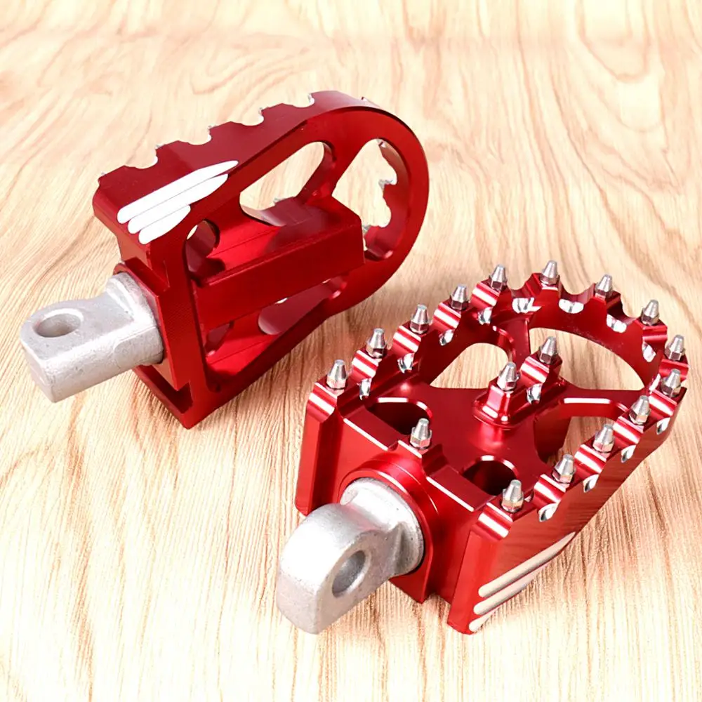 1Pair Red Rotating Footpegs Custom Chopper Foot Pegs For Harley Sportster XL Iron 883 Dyna Softail Models | Автомобили и