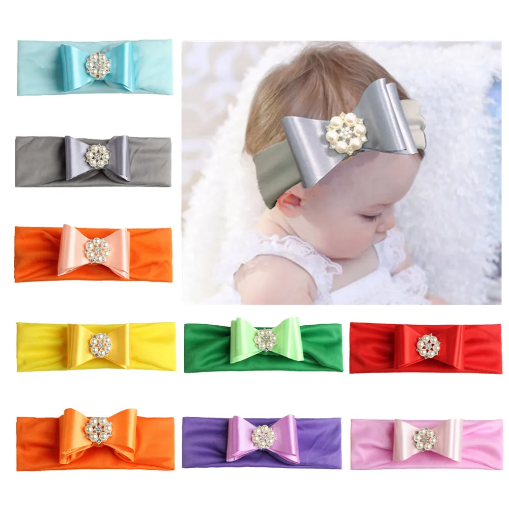 Бант Детские украшения для волос повязки на голову девочек новорожденных