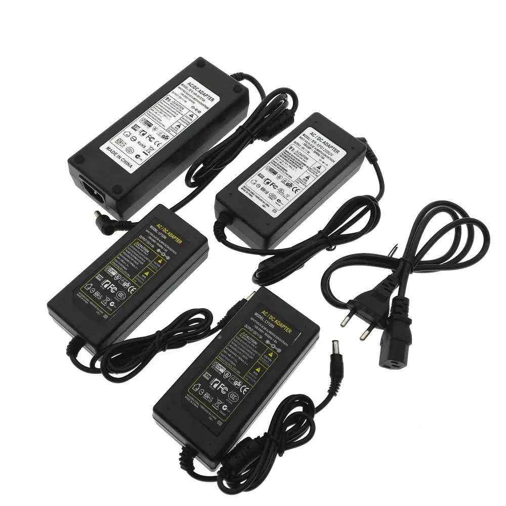 Трансформаторы Освещения AC100 240V ВЫХОД DC12V Адаптер 1A/2A/3A/5A/6A/8A/10A источник Питания
