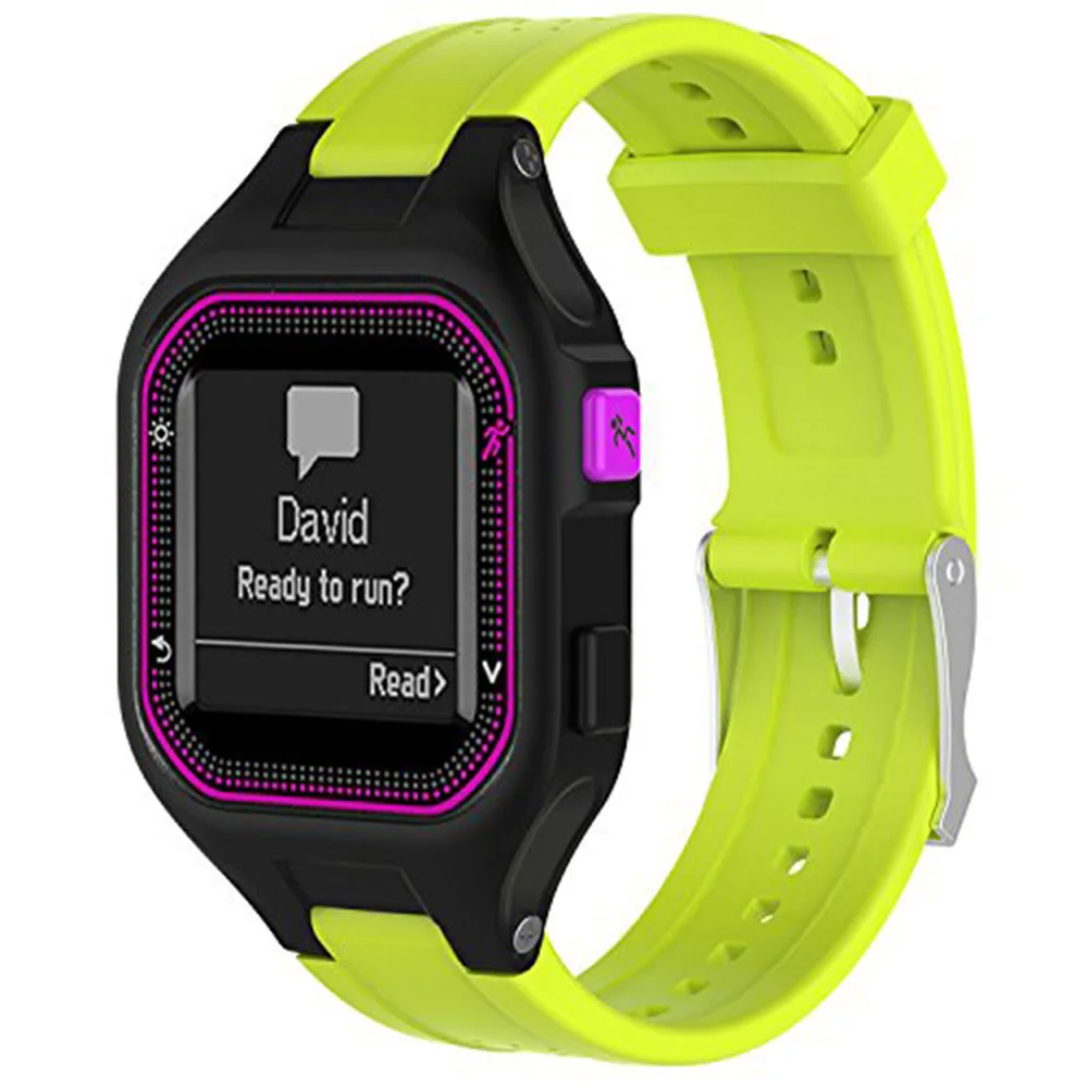 Ремешок для Garmin Forerunner 25 (женский) силиконовый сменный ремешок наручных часов