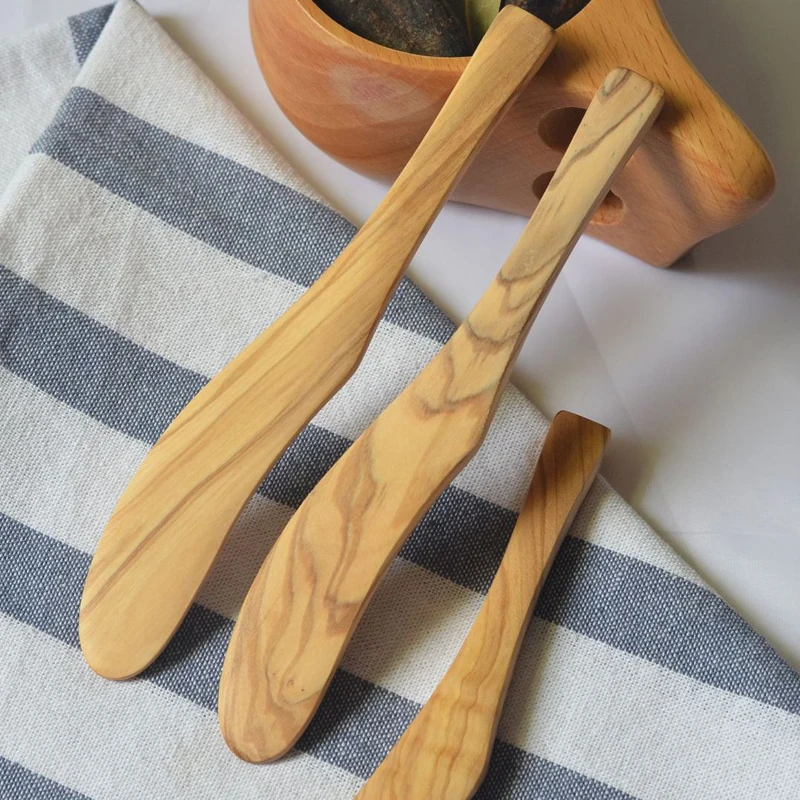 Высококачественный Нож из оливкового дерева для разбрасывания сыра инструмент