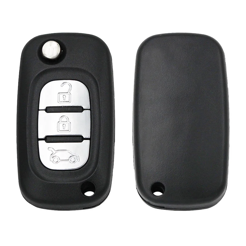 3 кнопочный складной дистанционный ключ брелок 433 МГц с чипом ID46 PCF7961 для Renault Fluence