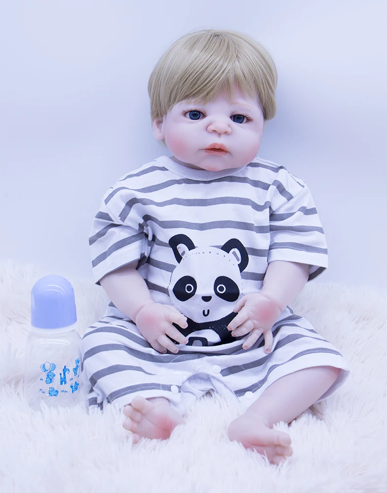 Кукла dollmai 22 дюйма кукла bebe boy Reborn Реалистичная прочная силиконовая модная