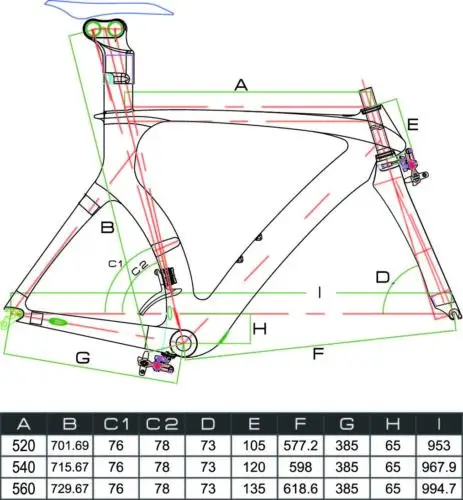 56 см BSA полный углерода время судебного разбирательства Триатлон TT велосипед
