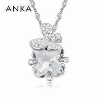 anka austria crystal rhinestone charm butterfly necklace glaring design alloy plated for women crystals from austria 121789