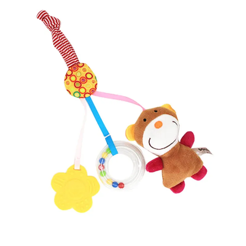 

Baby Crib Hanging Stroller Rattle Teether Cute Animal Handbell Appease Music Toy Newborn Infant Development Toy Kids Gifts